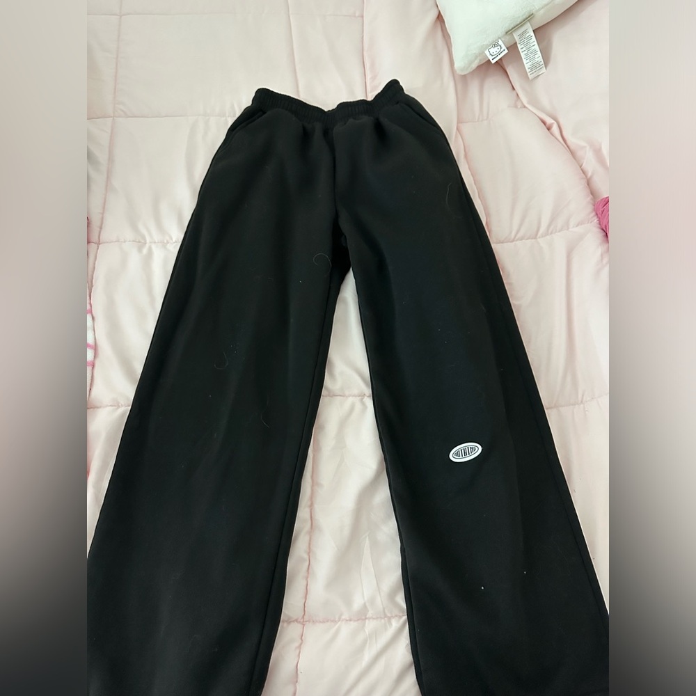 Black flare sweats